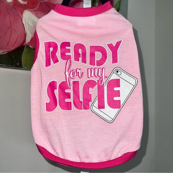Selfie Ready By Great Choice Pet Graphic T-Shirt Size Medium Ready For My Selfie - Picture 6 of 7